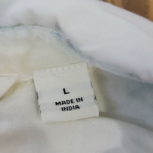 Caffe Marrahesh. Tie Dyed Button Down. Tie Front Top. Size Large. EUC - Picture 7 of 9